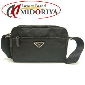 Prada Vela Nylon Shoulder Bag Nero Black